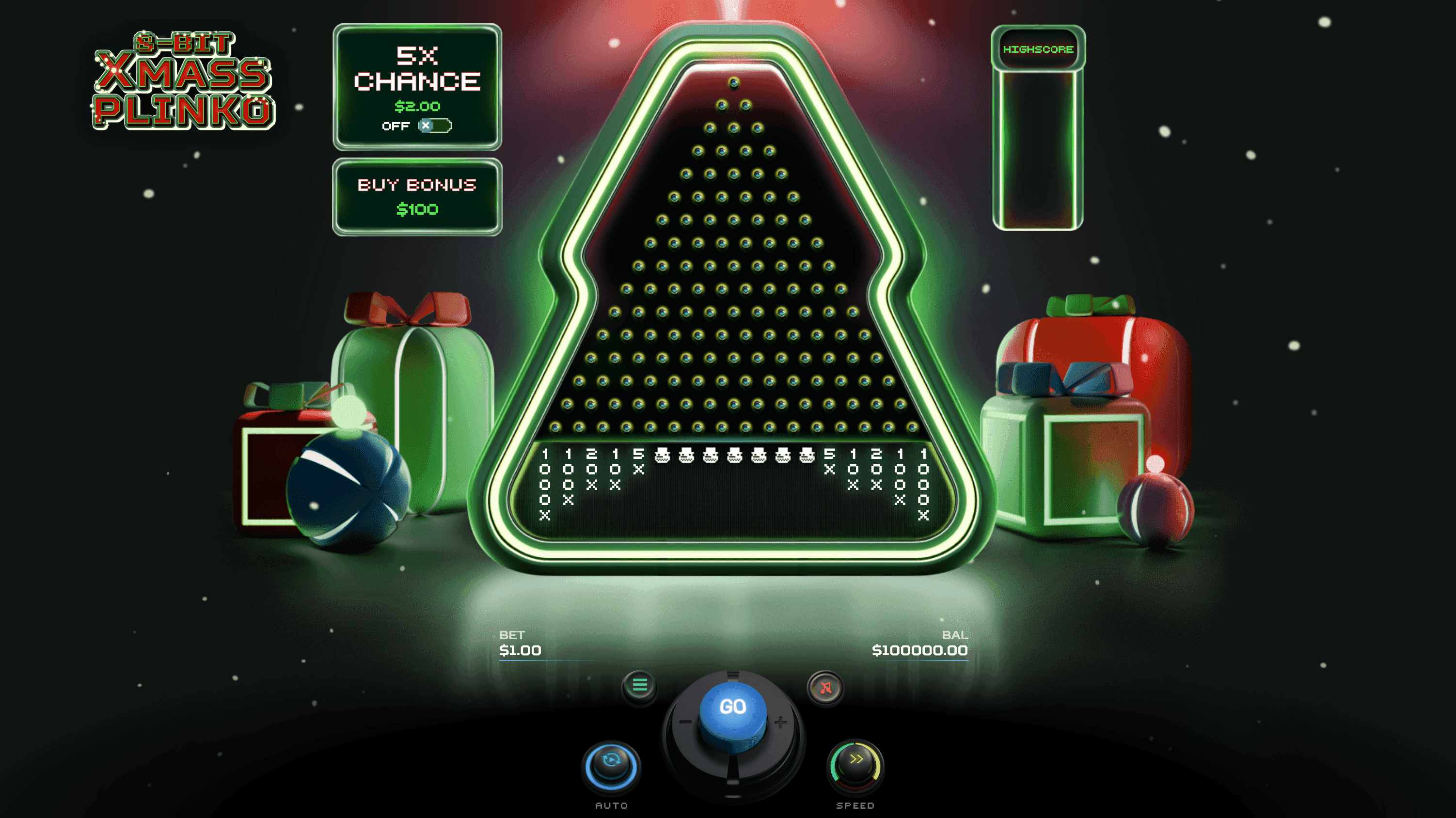 8Bit Xmass Plinko