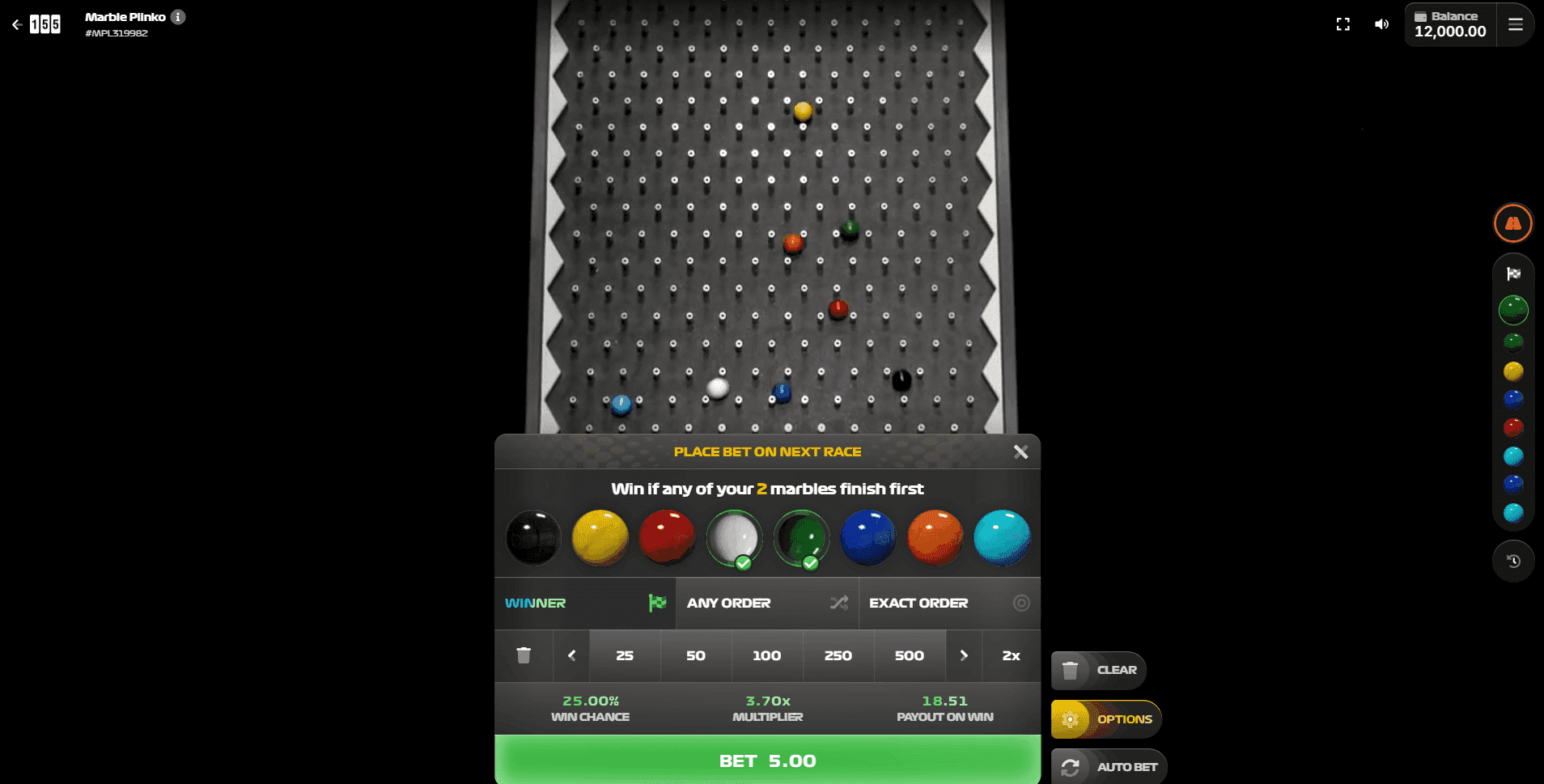 Marble Plinko