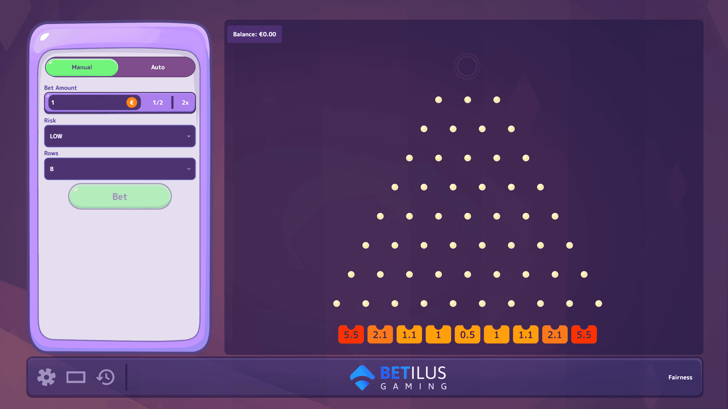 Plinko Betilus Gaming
