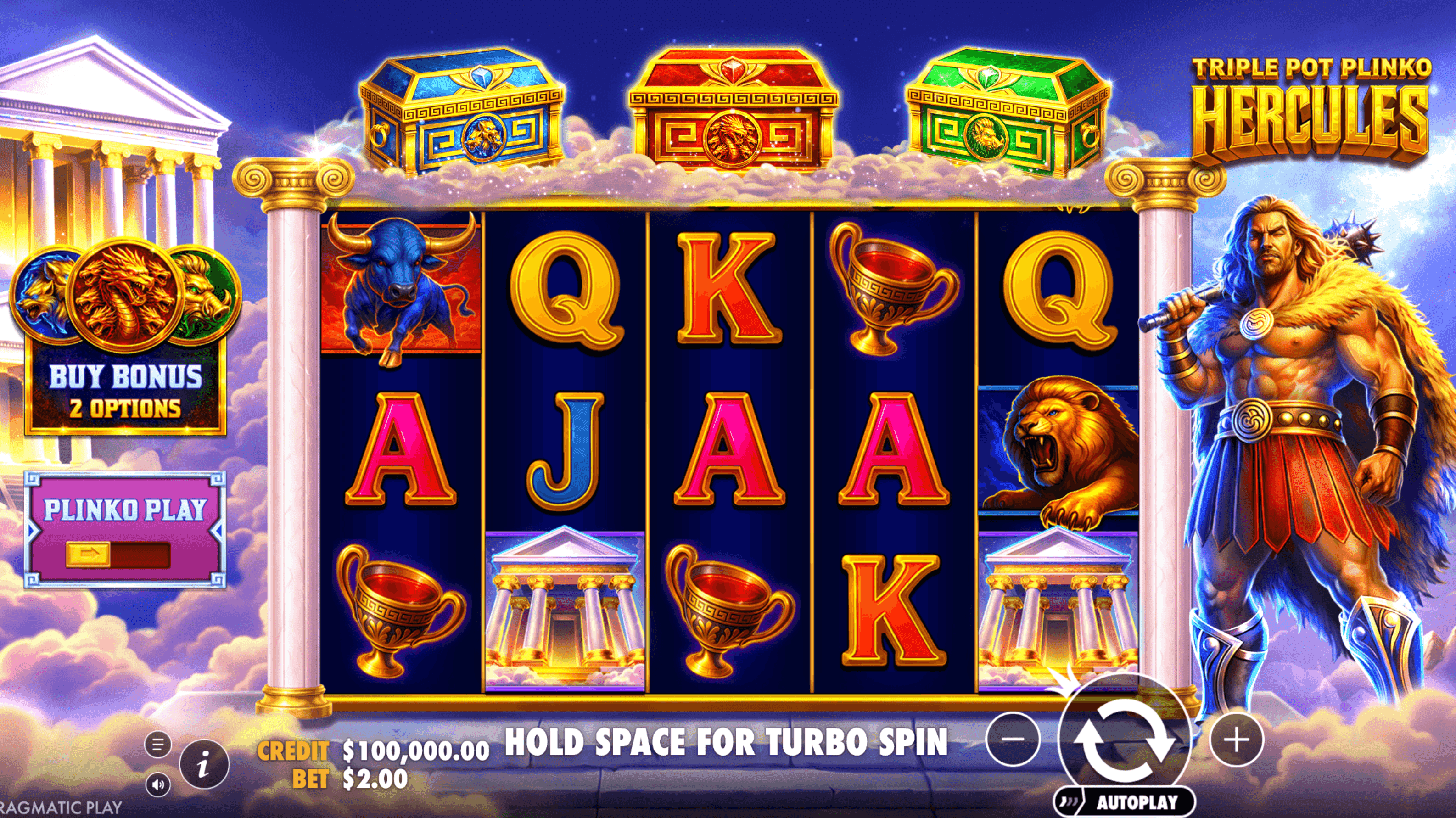 Triple Pot Plinko – Hercules