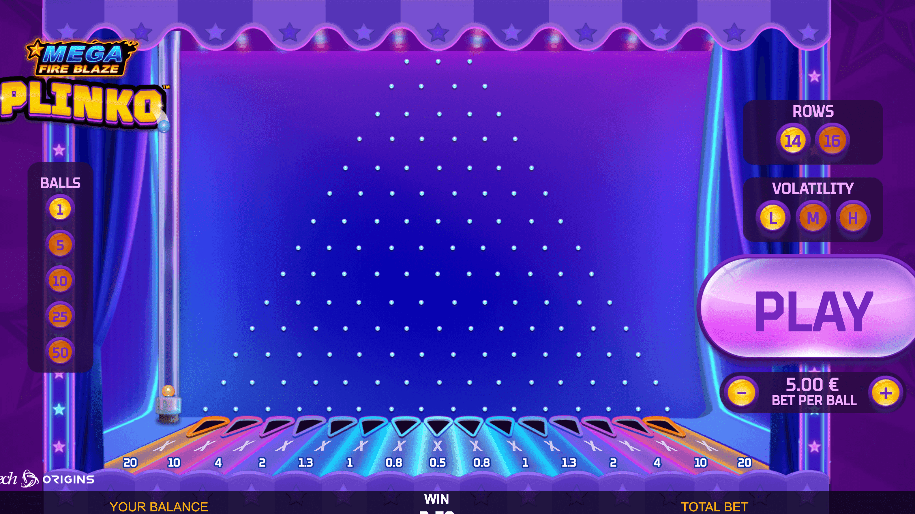 Mega Fire Blaze Plinko