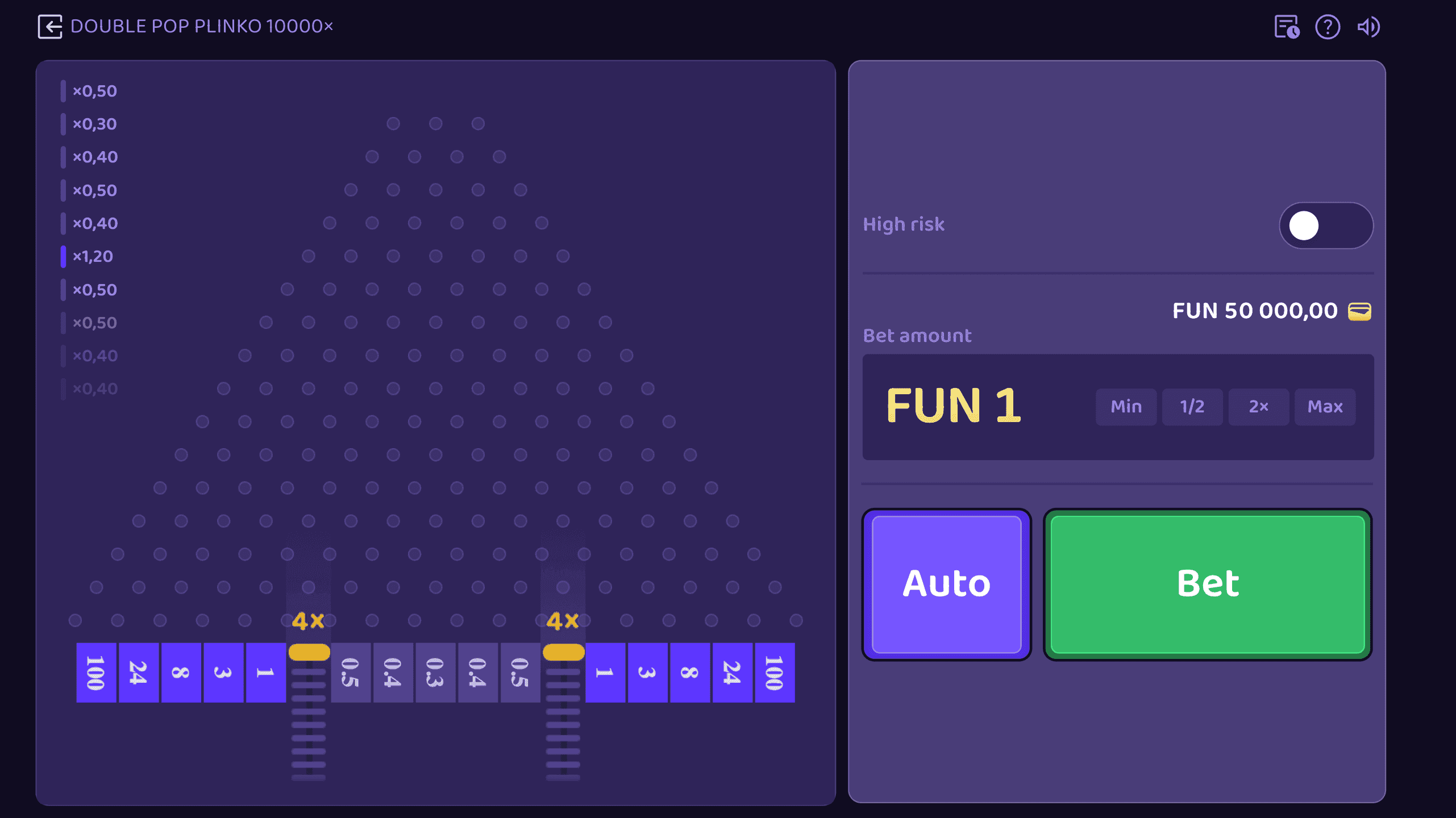 Double Pop Plinko