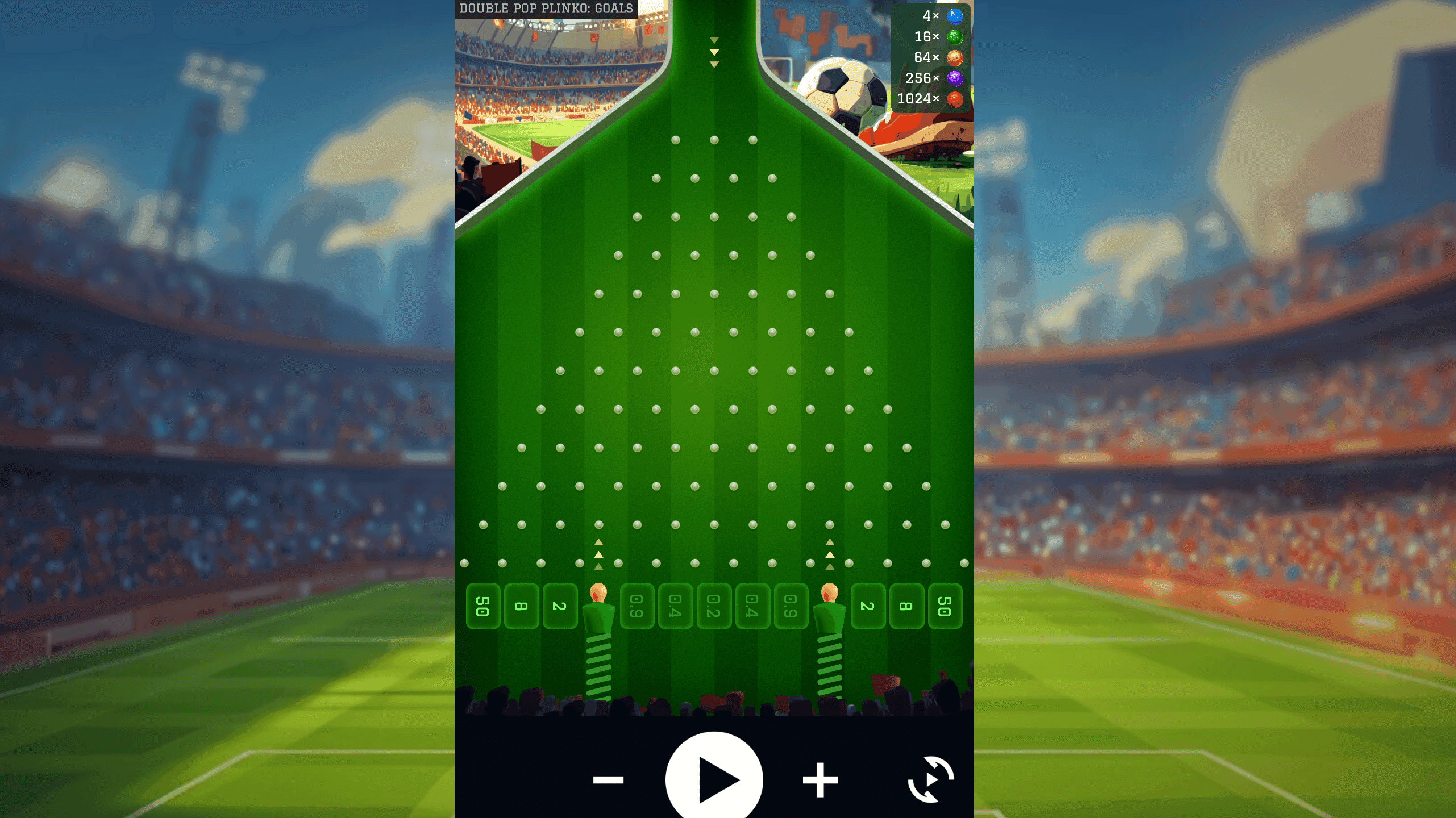 Double Pop Plinko: Goals
